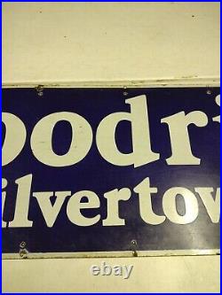 Vintage Double Diamond Goodrich Silvertowns Tires Tubes SSP Enamel Sign