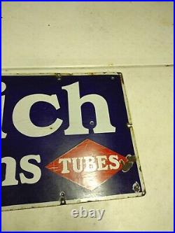 Vintage Double Diamond Goodrich Silvertowns Tires Tubes SSP Enamel Sign