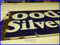 Vintage Double Diamond Goodrich Silvertowns Tires Tubes SSP Enamel Sign