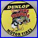 Vintage-Dunlop-Motorcycle-Tires-Porcelain-Gas-Oil-Bike-Service-Shop-Ad-Pump-Sign-01-iiz
