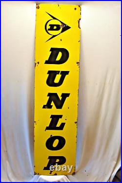 Vintage Dunlop Sign Board Tire Tyres Advertising Porcelain Enamel Collectibles8