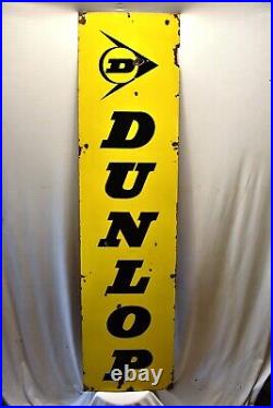 Vintage Dunlop Sign Board Tire Tyres Advertising Porcelain Enamel Collectibles8