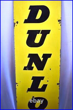 Vintage Dunlop Sign Board Tire Tyres Advertising Porcelain Enamel Collectibles8