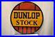 Vintage-Dunlop-Stock-Tire-Advertising-Sign-Board-Porcelain-Enamel-Double-Sided-01-dvgu