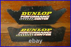 Vintage Dunlop Tire Performance Center Store Display Tire Stand Advertising Sign