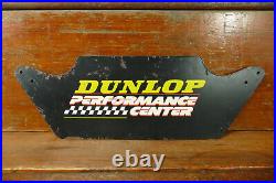 Vintage Dunlop Tire Performance Center Store Display Tire Stand Advertising Sign