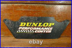 Vintage Dunlop Tire Performance Center Store Display Tire Stand Advertising Sign