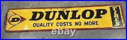 Vintage Dunlop Tire Sign Metal