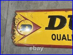 Vintage Dunlop Tire Sign Metal