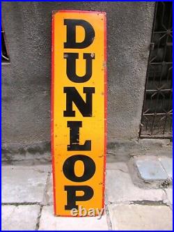Vintage Dunlop Tire Tyre Sign Board Porcelain Enamel Gas Pump Display Collect90