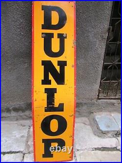 Vintage Dunlop Tire Tyre Sign Board Porcelain Enamel Gas Pump Display Collect90