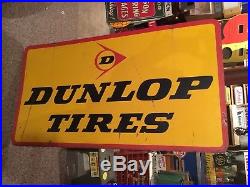 Vintage Dunlop Tires Double Sided Sign