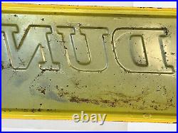 Vintage Dunlop Tires Metal Sign By A-M inc Lynchburg Va. 1976 5ft Original