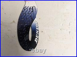 Vintage Dunlop Tires Station Porcelain Metal Heavy Sign Die Cut