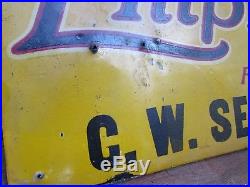 Vintage Early Tin Empire Tire & Tubes Sign Waynesboro PA CW Sexton 1913