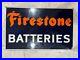 Vintage-FIRESTONE-BATTERIES-PORCELAIN-FLANGE-SIGN-Original-Tire-AC-Rare-Glossy-01-bpf