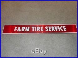 Vintage FIRESTONE Farm Tire Service Advertising Gas Oil Brace Sign & Co SIGN
