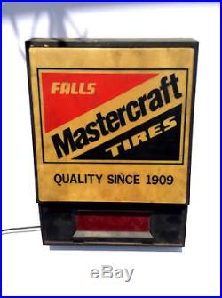 Vintage Falls Mastercraft Tires Quality Since 1909 Shop Clock Sign