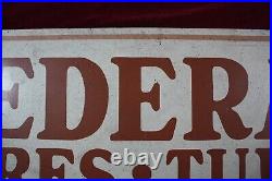 Vintage Federal Tires And Tubes Sign Old Service Station Advertising