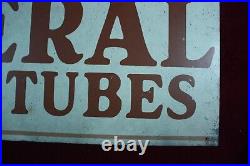 Vintage Federal Tires And Tubes Sign Old Service Station Advertising