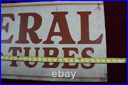 Vintage Federal Tires And Tubes Sign Old Service Station Advertising