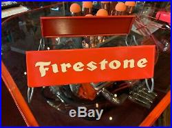 Vintage Firestone Gas Station Tire Retail Display WATCH VIDEO