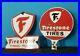 Vintage-Firestone-Porcelain-Gas-Automobile-Tires-Topper-5-Service-Dealer-Sign-01-qv