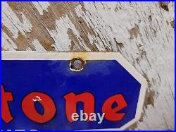 Vintage Firestone Porcelain Sign Battery Spark Plug Brakes Auto Tire Truck Parts