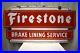 Vintage-Firestone-Tire-Brake-Lining-Service-Sign-Porcelain-Enamel-Double-Side-01-ibi