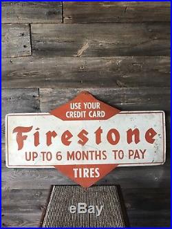 Vintage Firestone Tire Sign