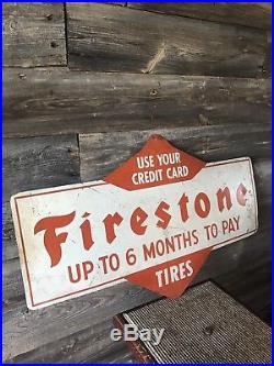 Vintage Firestone Tire Sign