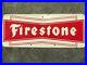 Vintage-Firestone-Tire-Sign-Oil-Gas-Station-Metal-Adv-Sign-Large-Bow-Tie-MCA-01-khm