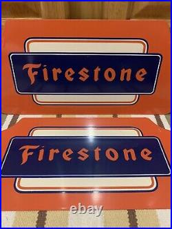 Vintage Firestone Tire Stand Gas Station Dealer Display Stand Sign Oil Decor 2