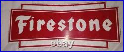 Vintage Firestone Tires Display Sign Antique Automobile Garage Man Cave 9662