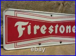 Vintage Firestone Tires Display Sign Antique Automobile Nice Color 10182