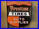 Vintage-Firestone-Tires-Porcelain-Flange-Sign-Shield-Station-Gas-Auto-Supplies-01-fb