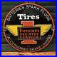 Vintage-Firestone-Tires-Porcelain-Gas-Automobile-Service-12-Pump-Plate-Sign-01-kb