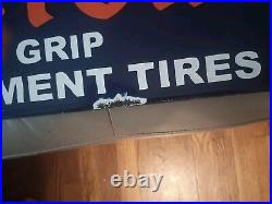 Vintage Firestone Tires Sign Farm Implement Tires Porcelain Sign 16X24