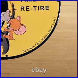 Vintage Fisk Tires Lube Porcelain Sign Sales Dealer Service Station Pump Plate Vintage Fisk Tires Lube Porcelain Sign Sales Dealer Service Station Pump Plate