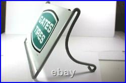 Vintage GATES TIRES Gas Station Oil Advertising HD Tire Rack Display Sign