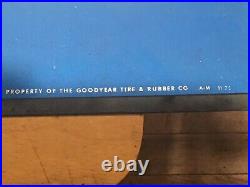 Vintage GOODYEAR 48 Metal Sign Service Station Tire Shop Oil Gas Advertising