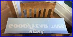Vintage GOODYEAR TIRES SIGN 36 x 10 3/4 from Light Up Sign GREAT CONDITION