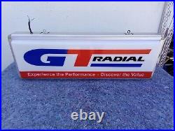 Vintage GT Radial Advertising Lighted Neon Sign Auto Tires