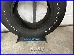 Vintage Gas Station Goodyear Tire Display Stand Sign Store Advertising Plastic 3