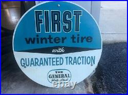 Vintage General Tire Insert Sign For Display Tire