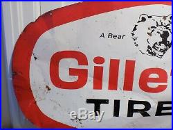 Vintage Gillette Tires Metal Sign