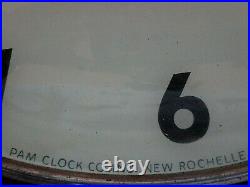 Vintage Gillette Tires Pam Clock Co Bear Gas Oil Station Sign Hanging