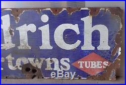 Vintage Goodrich Sign 58 Silverton Tires Tubes Porcelain