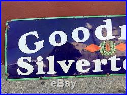 Vintage Goodrich Silvertowns Porcelain Sign