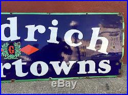 Vintage Goodrich Silvertowns Porcelain Sign